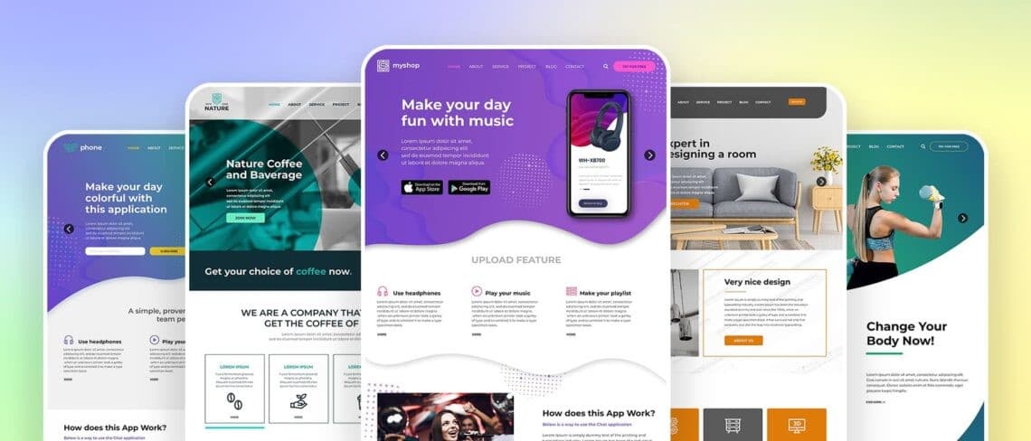 Website development showcase